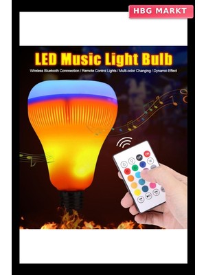HBG Markt Kumandalı Bluetooth Hoparlör Ampul Ld-37