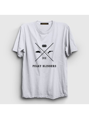 Presmono Unisex Beyaz Items Peaky Blinders T-Shirt