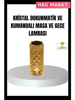 HBG Markt Mey Ithalat® Kristal Rgb Led’li Kumandalı Masa ve Gece Lambası – Renkli Işık Modlarıyla Şık Dekoratif Aydınlatma