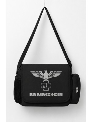 Fuddy Moda Unisex Rock Band Rammstein Logo Baskılı Postacı Çantası