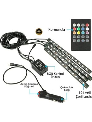 Moontime Alaçatı Mitsubishi Outlander 2012-2012-2014-2015-2016-2017-2018-2019-2020-2021 Araç Içi Led,aydınlatma