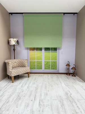 Asitan Stor Perde Ithal Mat Polyester Yeşil P1570 180 x 200