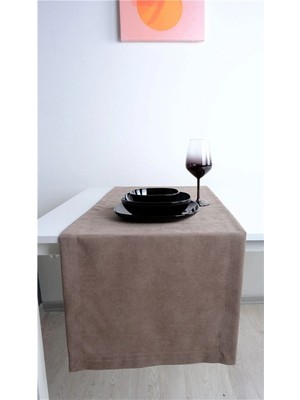 Goccia Home 2'li Kadife Dokulu Runner Vizon