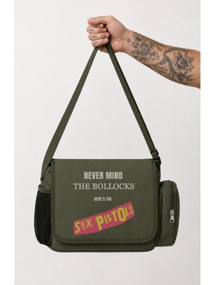 Fuddy Moda Unisex Rock Band Sex Pistols Never Mind The Bollocks Baskılı Postacı Çantası