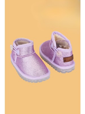 Noble Kids Kız Çocuk Simli Bot Lila