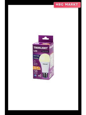 HBG Markt 12.3W E27 Günışığı LED Ampul (10 Adet)