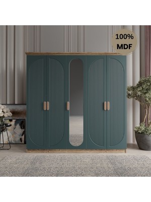 Flances Soho 5 Kapak Mdf Gardırop