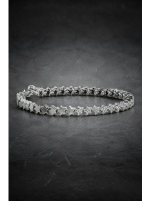 Bereka Jewelry 925 Ayar Gümüş Yıldız Bileklik - Stellar Path