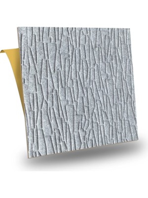 Tink Kendinden Yapışkanlı Keçe Kare Halı Geometrik Desen Gri 48X48 cm 22 Adet (5 M²)