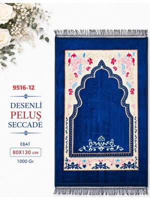 Sedef Desenli Peluş Seccade