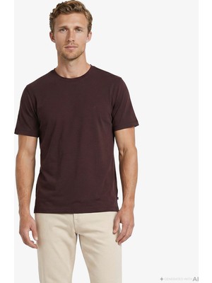 Nautica Erkek Kahverengi Regular Fit T-Shirt V65371T.2DM