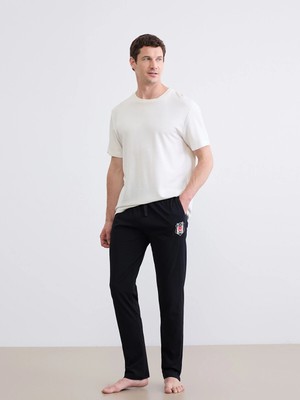 Lc Waikiki Yeni Sezon Standart Kalıp Beşiktaş Baskılı Erkek Pijama Alt