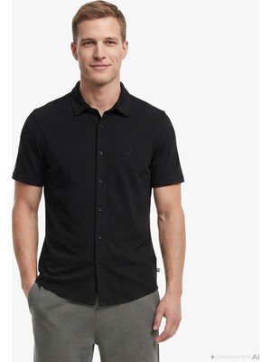 Nautica Erkek Siyah Regular Fit Gömlek W65459T.0TB