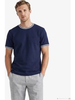 Nautica Erkek Lacivert Regular Fit T-Shirt V65339T.4NV