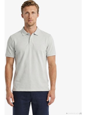 Nautica Erkek Gri Regular Fit Polo Yaka T-Shirt K65239T.0LR