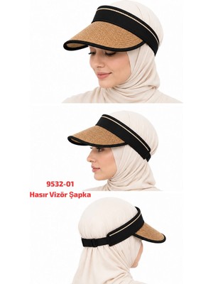 Sedef Hasır Vizör Şapka