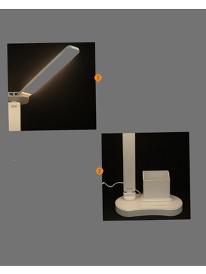 Zero Land Ece-Umay Göz Koruyucu LED Okuma Lambası | Titreşimsiz Işık, Kalemlik ve Stand Fonksiyonlu