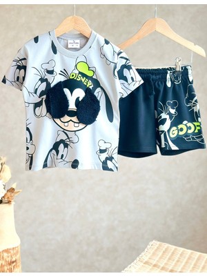 Minimoa Kids Erkek Çocuk Goofy Baskılı Şortlu Takım