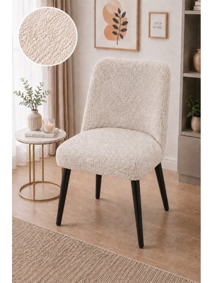 Halis Home Bohem Sandalye Örtüsü Jakarlı Kumaş Oval Bohem Sandalye Kılıfı