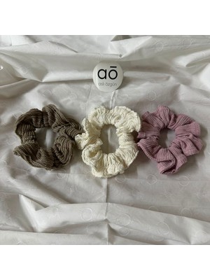 Aslı Özgün 3'lü Scrunchie Saç Tokası