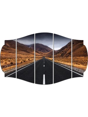 Moontime Alaçatı Asfalt Yol Mdf Tablo 1458 (Model C)