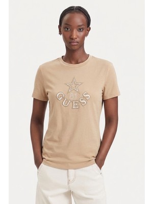 Guess  Elettra Kadın Aktif Regular Fit T-Shirt V6YI04K4268