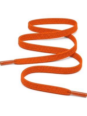 Hapshoe 100 cm Yassı 5 mm Turuncu Spor Ayakkabı Bağcığı