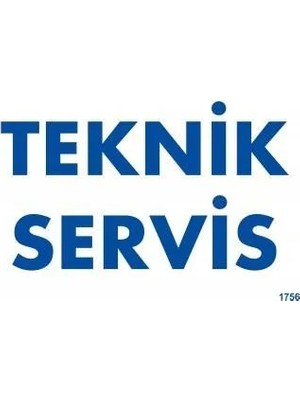 ALK Teknik Servis Uyarı Levhası 17,5X25 KOD:1756