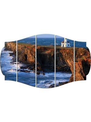 Moontime Alaçatı Deniz Feneri Mdf Tablo 2263 (Model C)