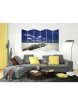 Moontime Alaçatı Sahil Kıyı Deniz Mdf Tablo 2048 (Model B)