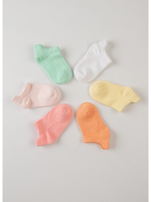 Kitikate Organik Sunny Steps 6'lı Çorap Pembe