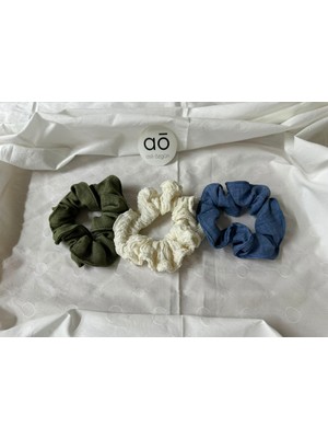 Aslı Özgün 3'lü Scrunchie Saç Tokası