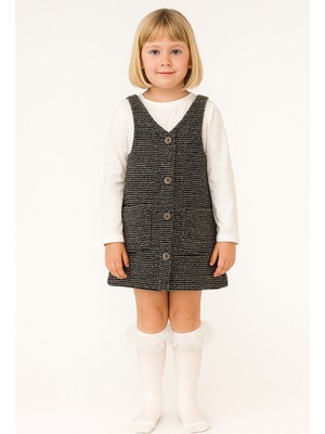 Noble Kids Kız Çocuk Elbise Antrasit