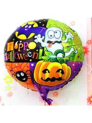 Melonika Halloween Örümcekli Kabaklı Folyo Bn 18 Inç