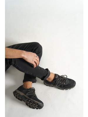 Melonika Outdoor Trekking Spor Erkek Ayakkabı Siyah Renk