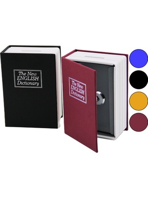 Melonika Kumbara Homesafe Booksafe Büyük 180X115X55MM Kitap Modeli Kilitli Kasa Kumbara
