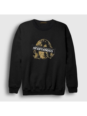 Presmono Unisex Siyah Frank Shameless Sweatshirt