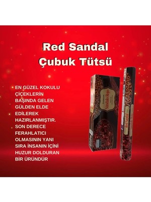 Moontime Alaçatı Red Sandal ( Kırmızı Sandal ) Tütsü 20 Çubuk