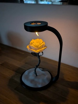 Moon Lamp Moonlamp Gül Lambası Kırmızı Plastik Malzemeden Modern Tasarım ile Estetik Aydınlatma