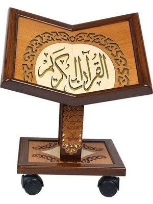 Moontime Alaçatı Kuran Okuma Rahlesi - Yükseklik Ayarlı - Asansörlü - Ahşap Rahle - Orta Boy