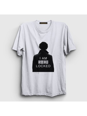 Presmono Unisex Beyaz Sherlocked V2 Sherlock Holmes T-Shirt