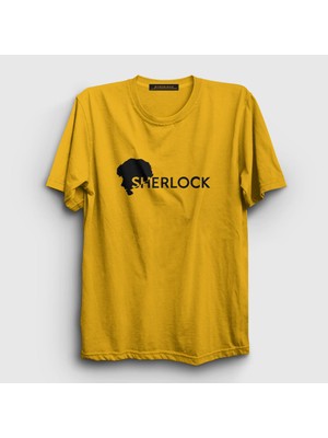 Presmono Unisex Sarı Series Sherlock Holmes T-Shirt