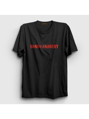 Presmono Unisex Siyah Logo Sons Of Anarchy T-Shirt
