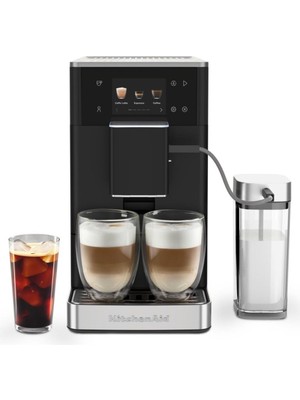 Kitchenaid Tam Otomatik Espresso Makinesi Kf4 Buzlu Kahve Özellikli - Matte BLACK-5KES8454EBM