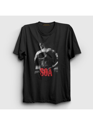 Presmono Unisex Siyah Soa Sons Of Anarchy T-Shirt