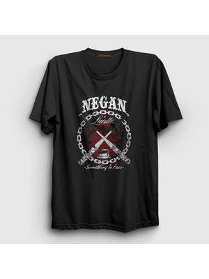 Presmono Unisex Siyah Negan V2 The Walking Dead T-Shirt