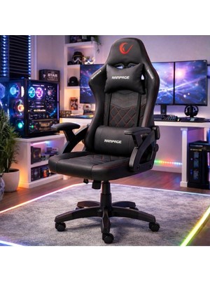 Nox Deri Siyah/kırmızı Oyuncu Koltuğu KL-R43