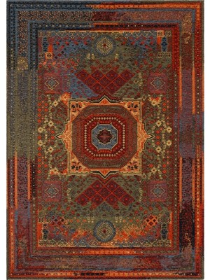 Eko Halı Anadolu Kilim AND13 Multy Kaliteli Anadolunun Eski Antik Kilim Desenlerine Sahip Kaymaz Tabanlı Yıkanabilir Kilim