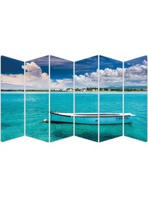 Moontime Alaçatı Tekne Sahil Deniz Mdf Tablo 1357 (Model B)