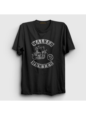 Presmono Unisex Siyah Walker The Walking Dead T-Shirt
